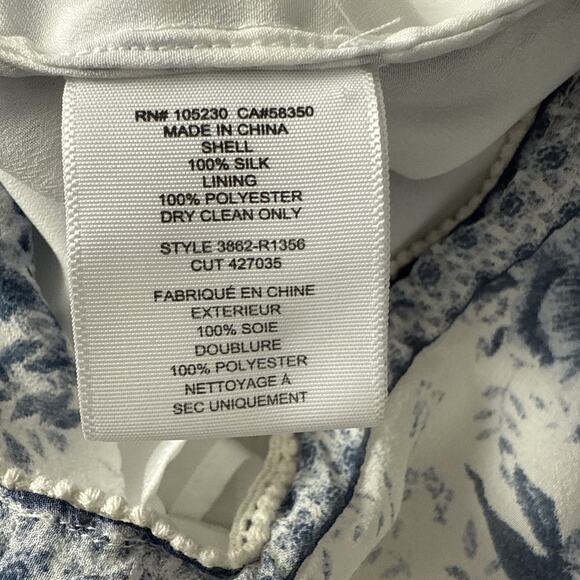 Joie Womens L Boho 100% Silk Blue Floral Sheer Lined Halter Romper Beach Cottage - Picture 6 of 12